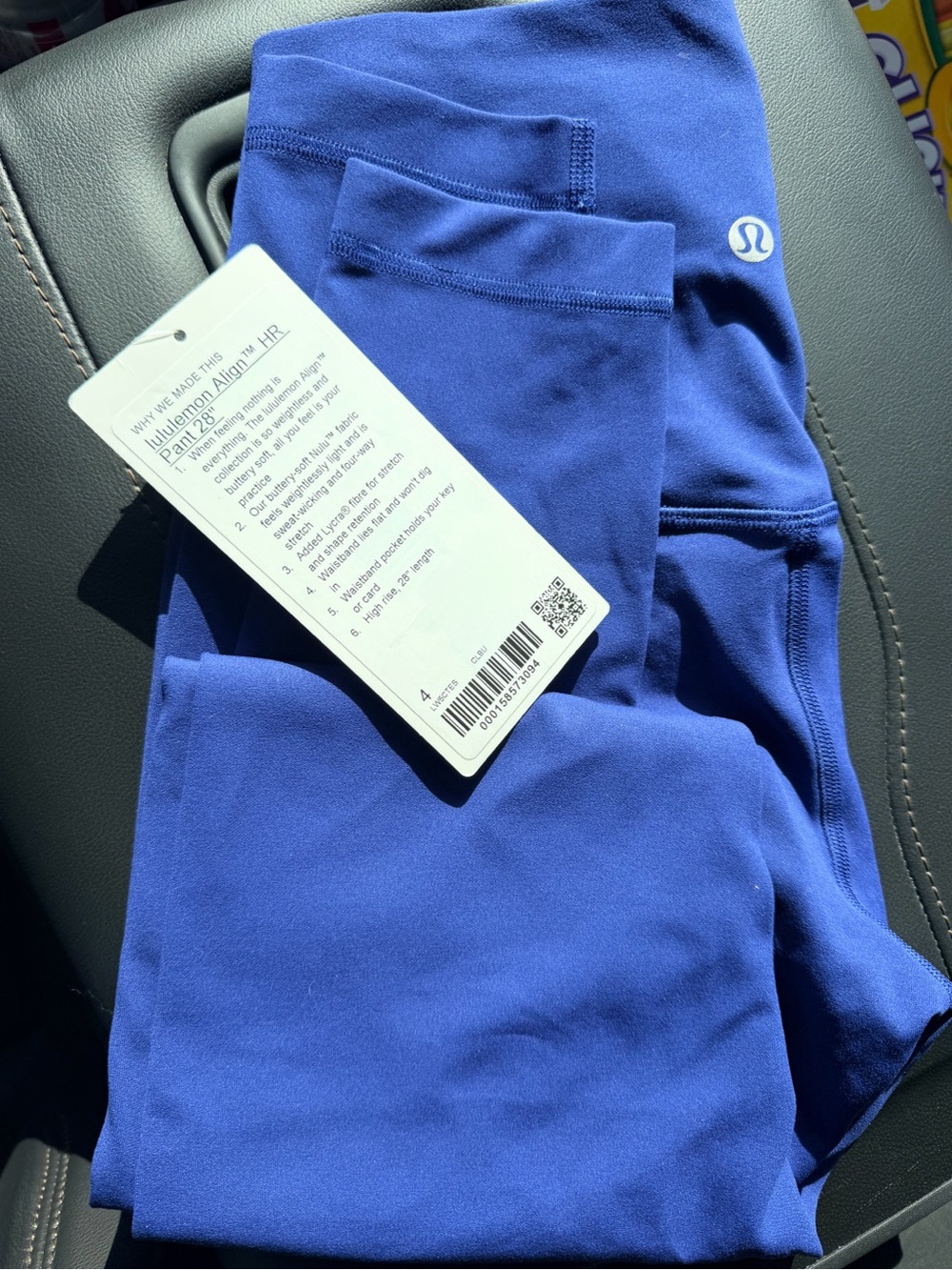 lululemon athletica Kids Royal Blue Athletic Leggings
